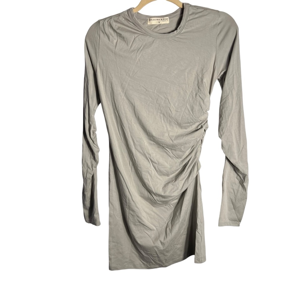 Electric & Rose Long Sleeve Gray Dress, Small